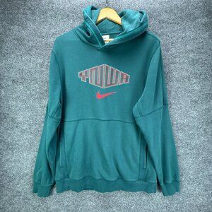 Nike YNWA Liverpool Travel Hoodie Mens Size‎ Large Green Pullover French Terry